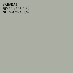 #ABAEA3 - Silver Chalice Color Image